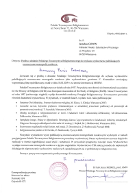 Prośba o dodanie Polskiego Towarzystwa Religioznawczego do wykazu wydawnictw publikujących recenzowane monografie naukowe